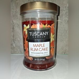 Tuscany Candle Limited Edition 2 Wick Jar MAPLE RUM CAKE Weighs 18 Ounce NEW!